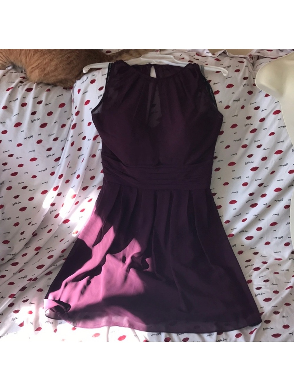Bill Levkoff size 8 Sleeveless sangria/Purple Fit & Flare Dress